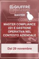 Master compliance 231 e gestione operativa nel contesto aziendale