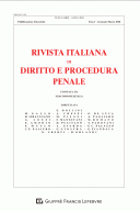 Rivista Italiana di Diritto e Procedura Penale